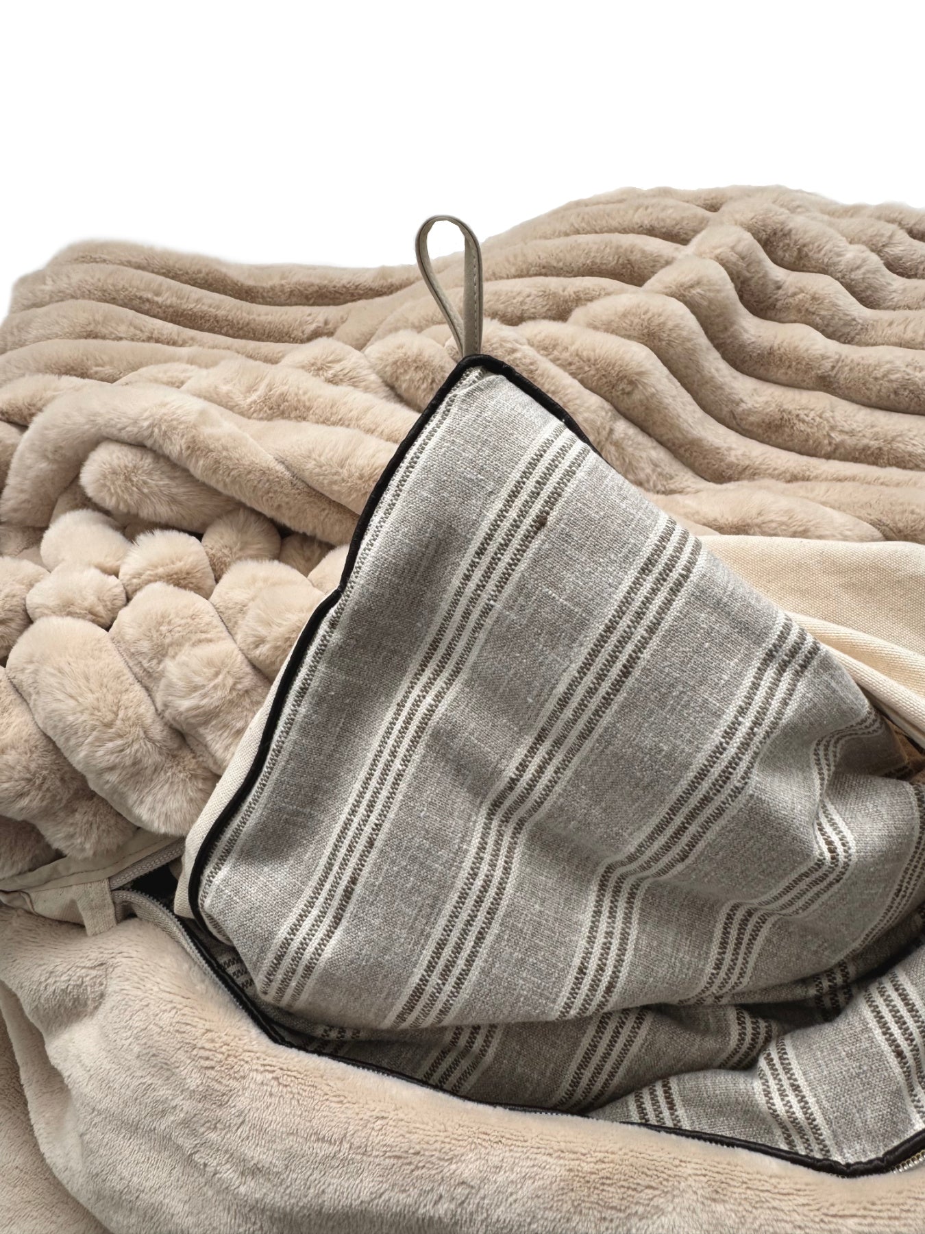 Gray + Brown Stripe | 19x19 Bothro