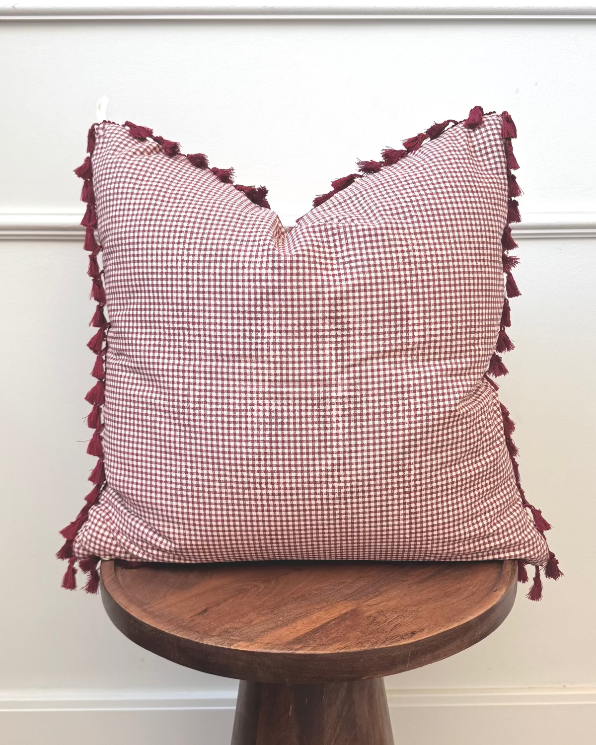 *New!* Dark Red Gingham | 19x19 Bothro