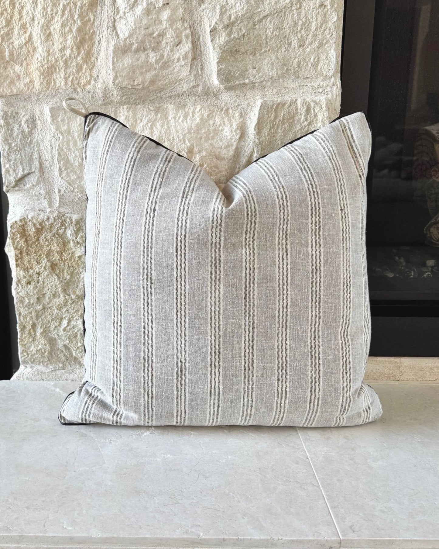 Gray + Brown Stripe | 19x19 Bothro